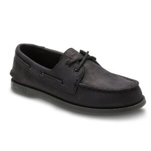 Sperry Authentic Original Boat Shoe Black Boys 4